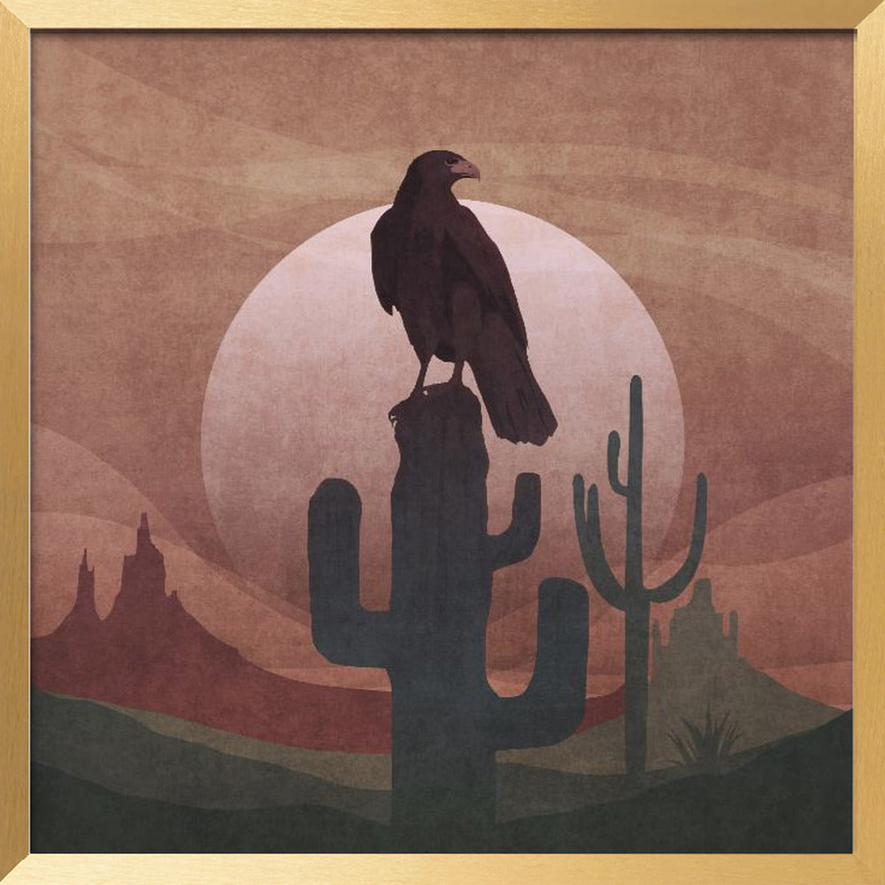 Cowboy Eagle Poster
