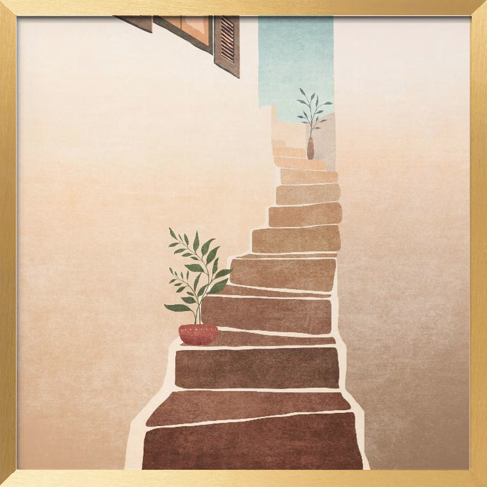 Morocco Stairs Poster