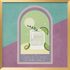 Kokteyl Gin Tonic Poster