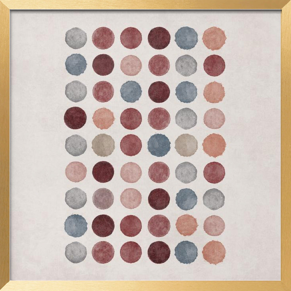 Watercolor Dots Poster