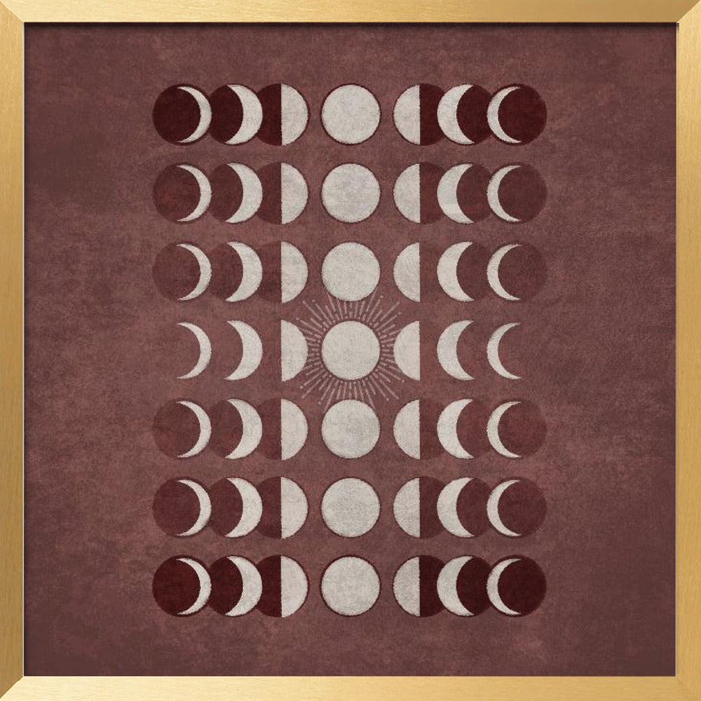 Visne Moons Phases Poster