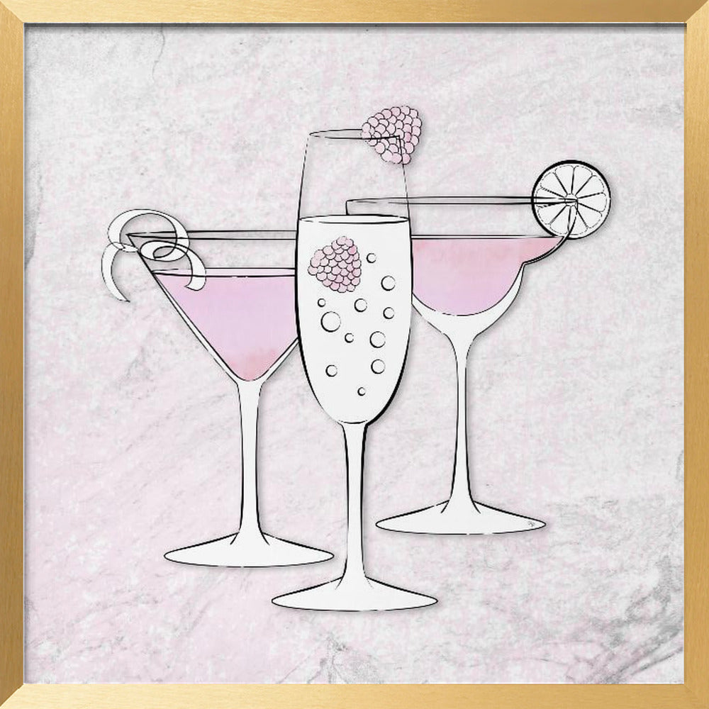 Pink Drinks Poster