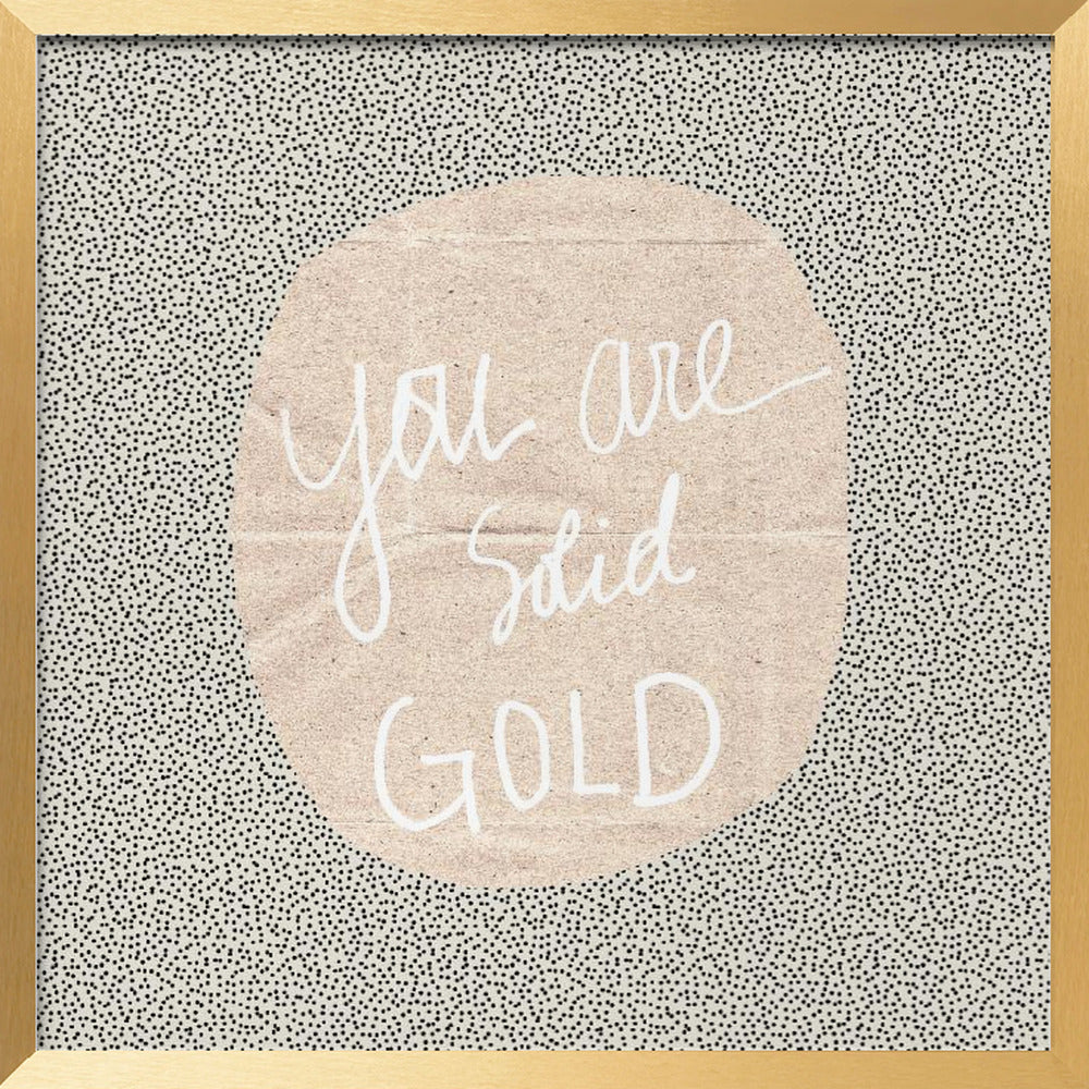 Solid Gold Poster