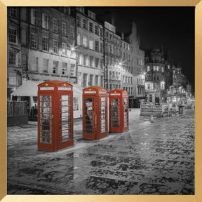 Evening impression of the Royal Mile in Edinburgh - Colorkey Poster