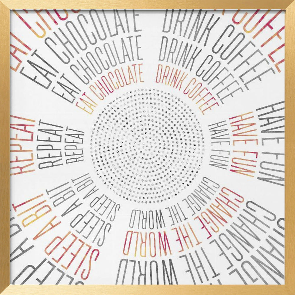 GRAPHIC ART Life Circles Poster