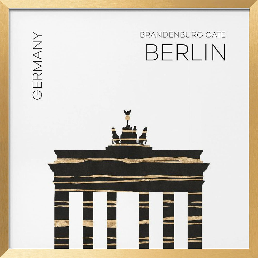 Urban Art BERLIN Brandenburg Gate Poster