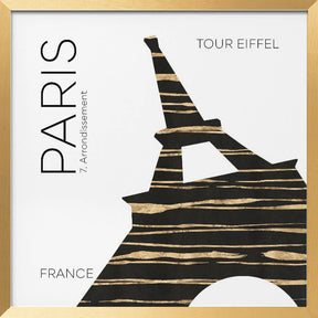 Urban Art PARIS Eiffel Tower Poster