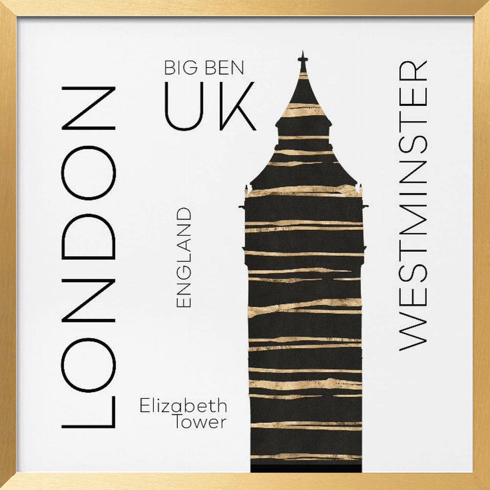 Urban Art LONDON Big Ben Poster