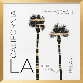 Urban Art LA Palm Trees Poster