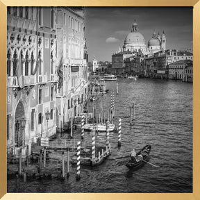 VENICE Canal Grande &amp; Santa Maria della Salute - monochrome Poster