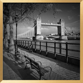 LONDON Thames Riverside &amp; Tower Bridge Poster