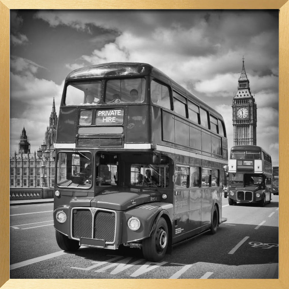 LONDON Classical Streetscene Poster