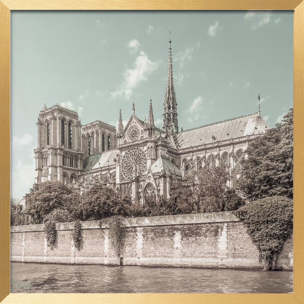 PARIS Cathedral Notre-Dame | urban vintage style Poster