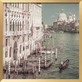 VENICE Canal Grande with Santa Maria della Salute | urban vintage style Poster