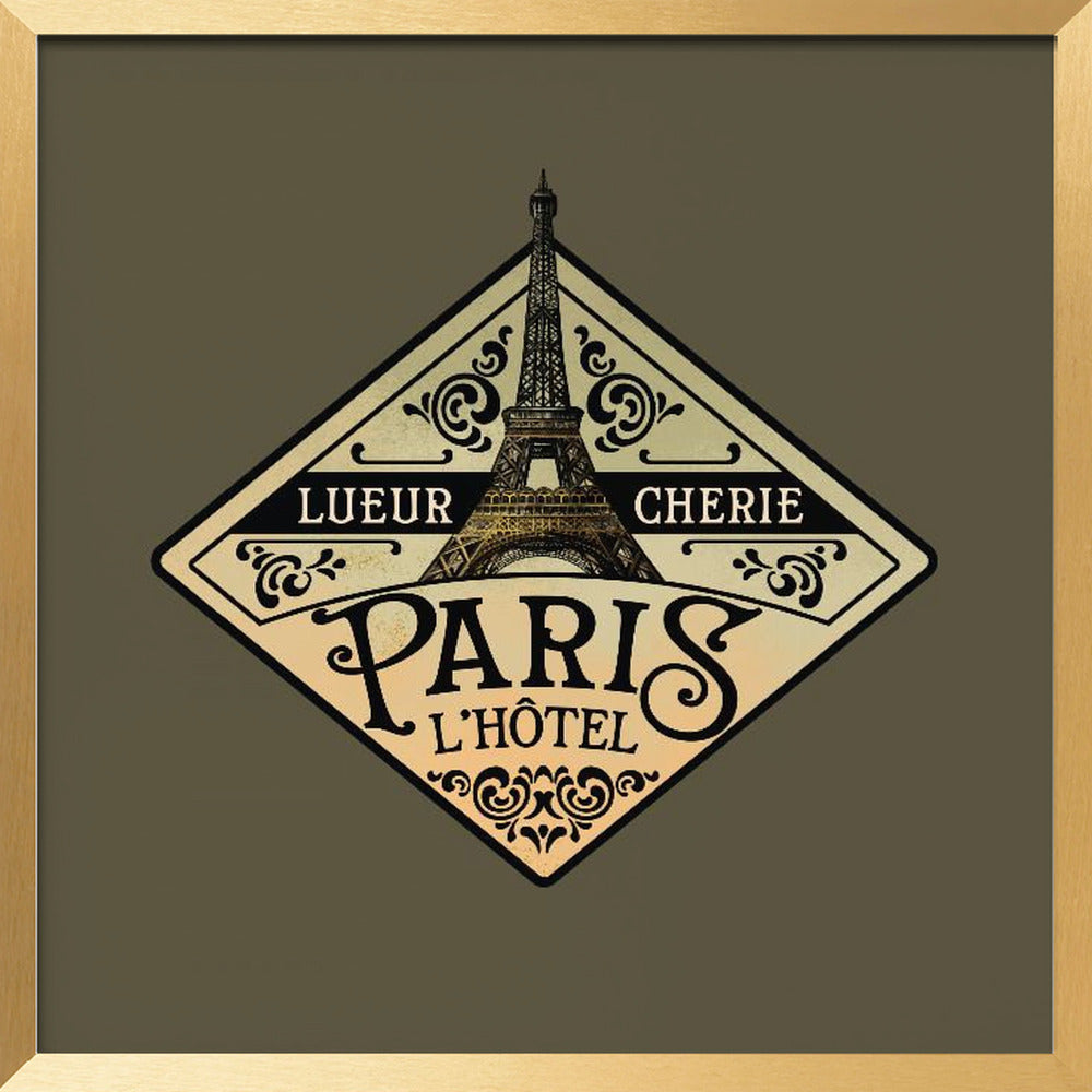 Lueur Cherie Hotel Paris Poster