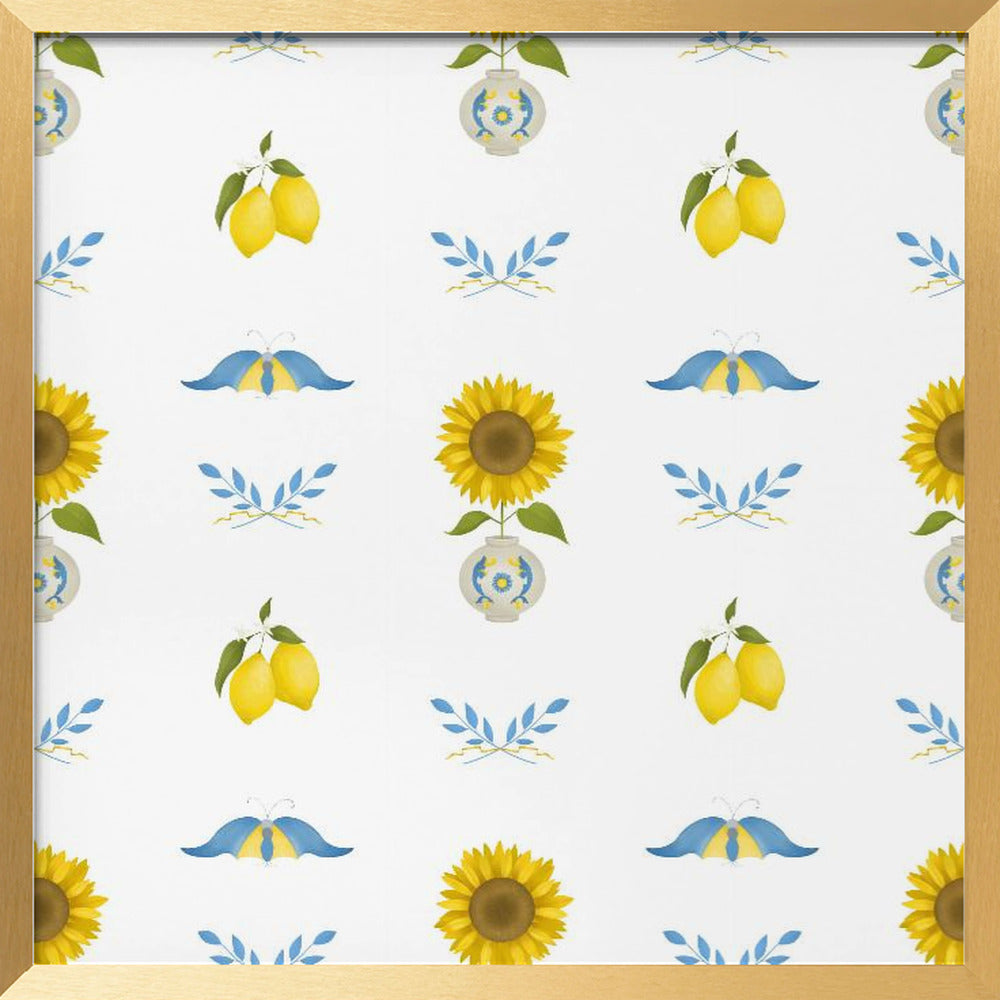 Italy Vintage Pattern Poster