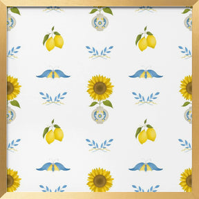 Italy Vintage Pattern Poster