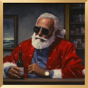 Sun Tan Claus Poster