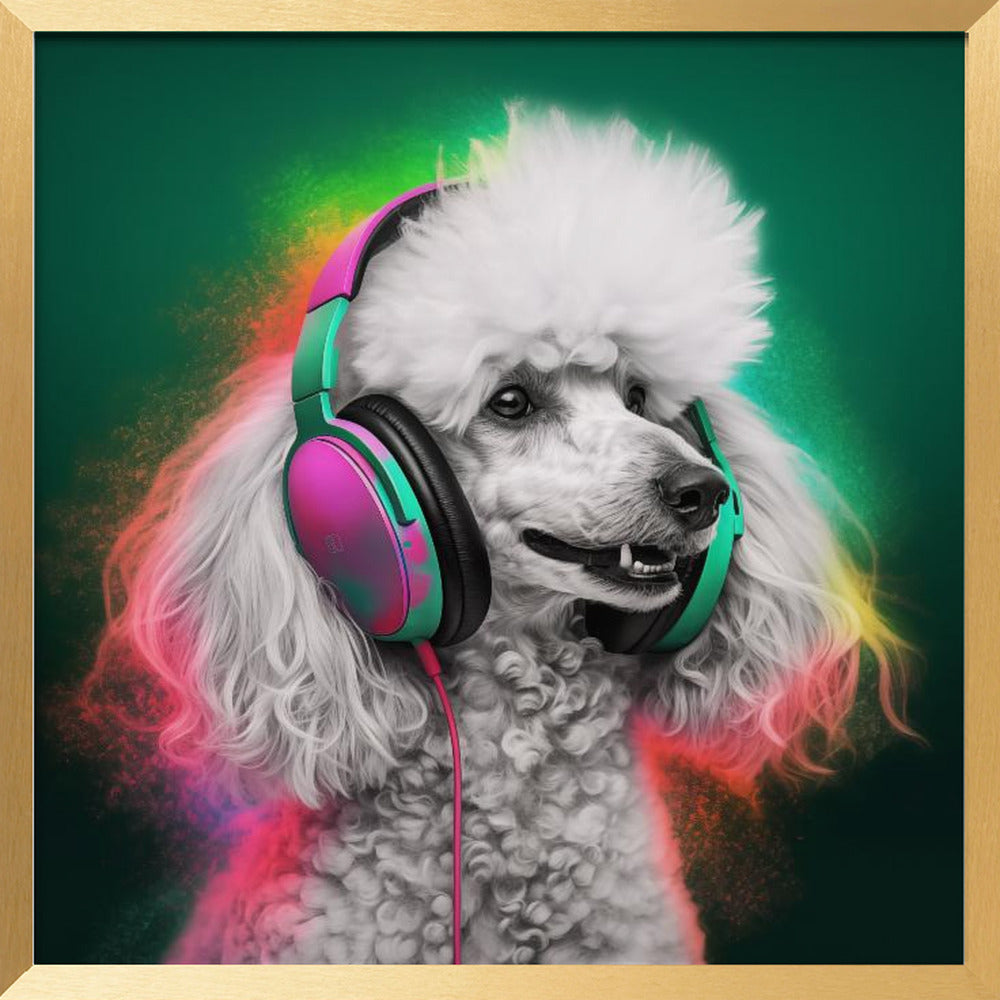 Party Poodle Poster