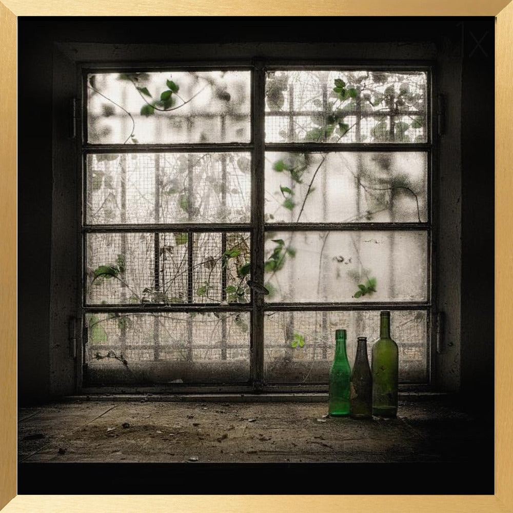 Still-Life with glass bottle Poster