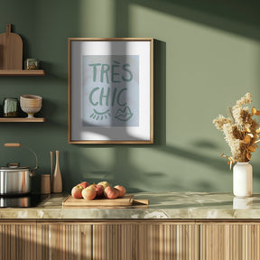 Très Chic Blue Frame Poster