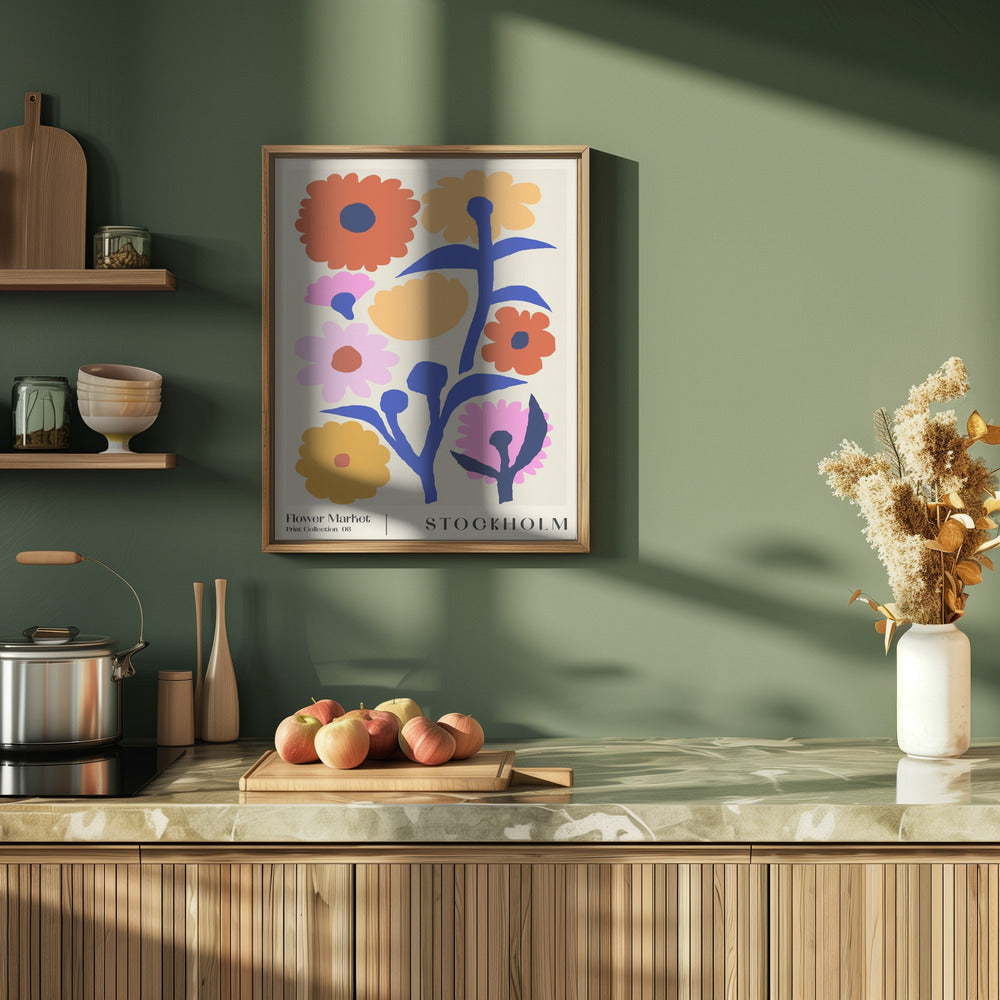 Flower Market. Stockholm Poster