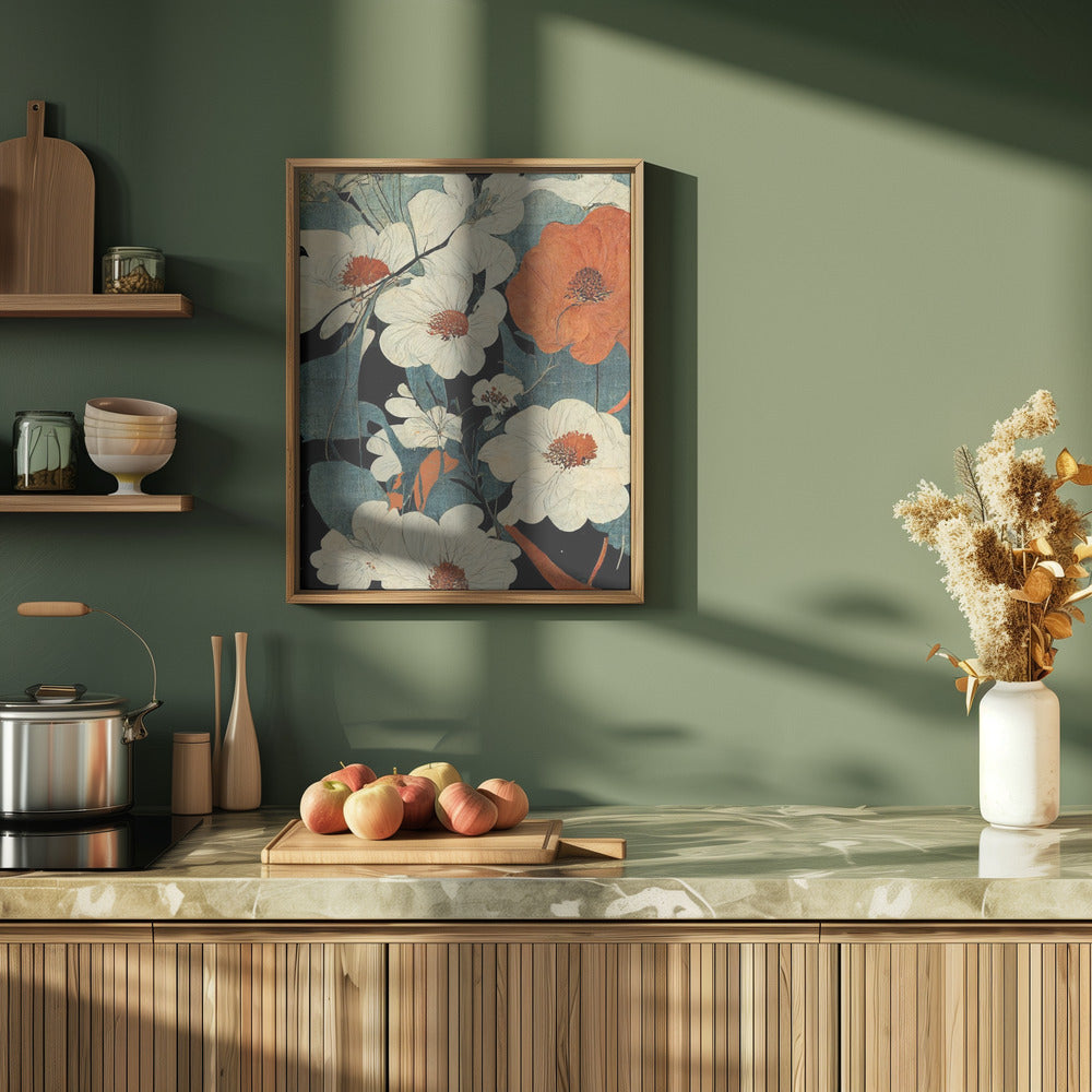 Asian Flowers Poster