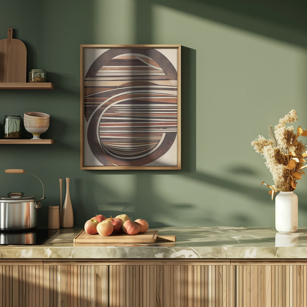 Curved Wood Poster