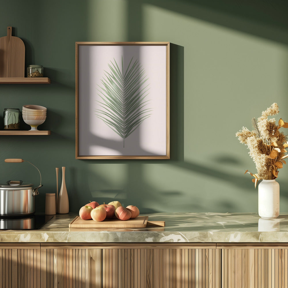 Palm Leaf Blush Poster