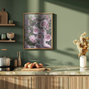 Aurorie painterly roses Poster