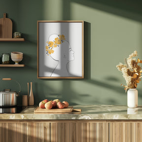 Floral Sanyu portrait Poster