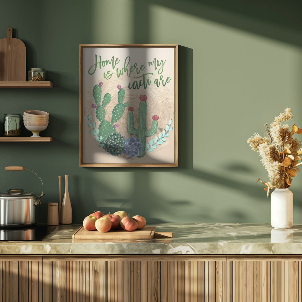 Home is where my cacti are Poster