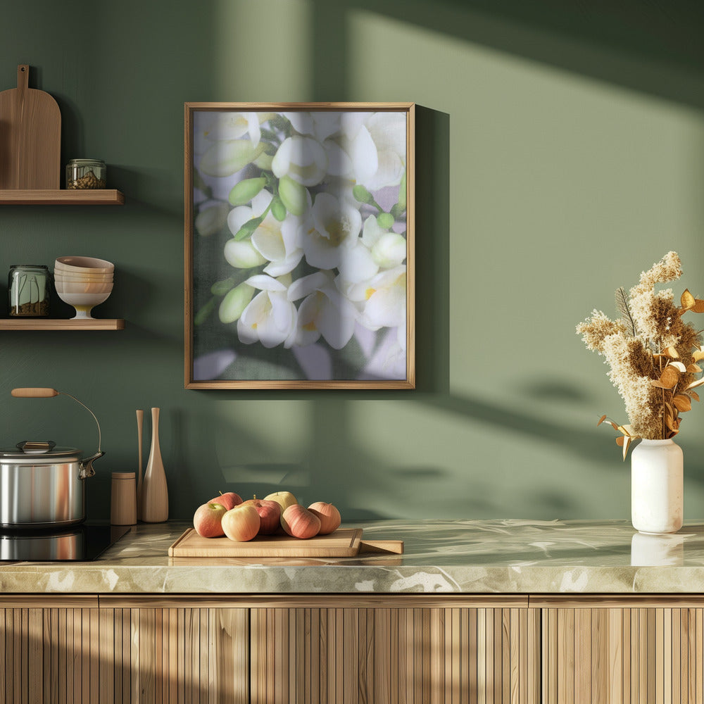 Distressed freesias I Poster