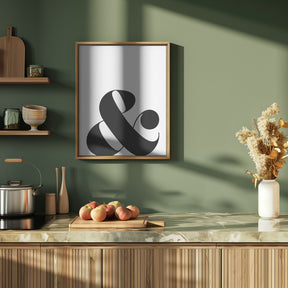 Scandi ampersand Poster