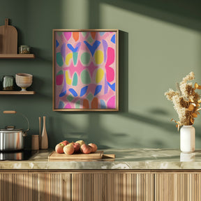 Pastel Neon  Pattern Poster