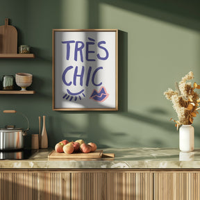 Tres Chic Blue Poster