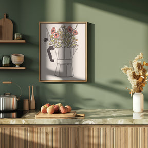 Moka Flowers Poster