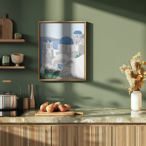 Santorini island Poster