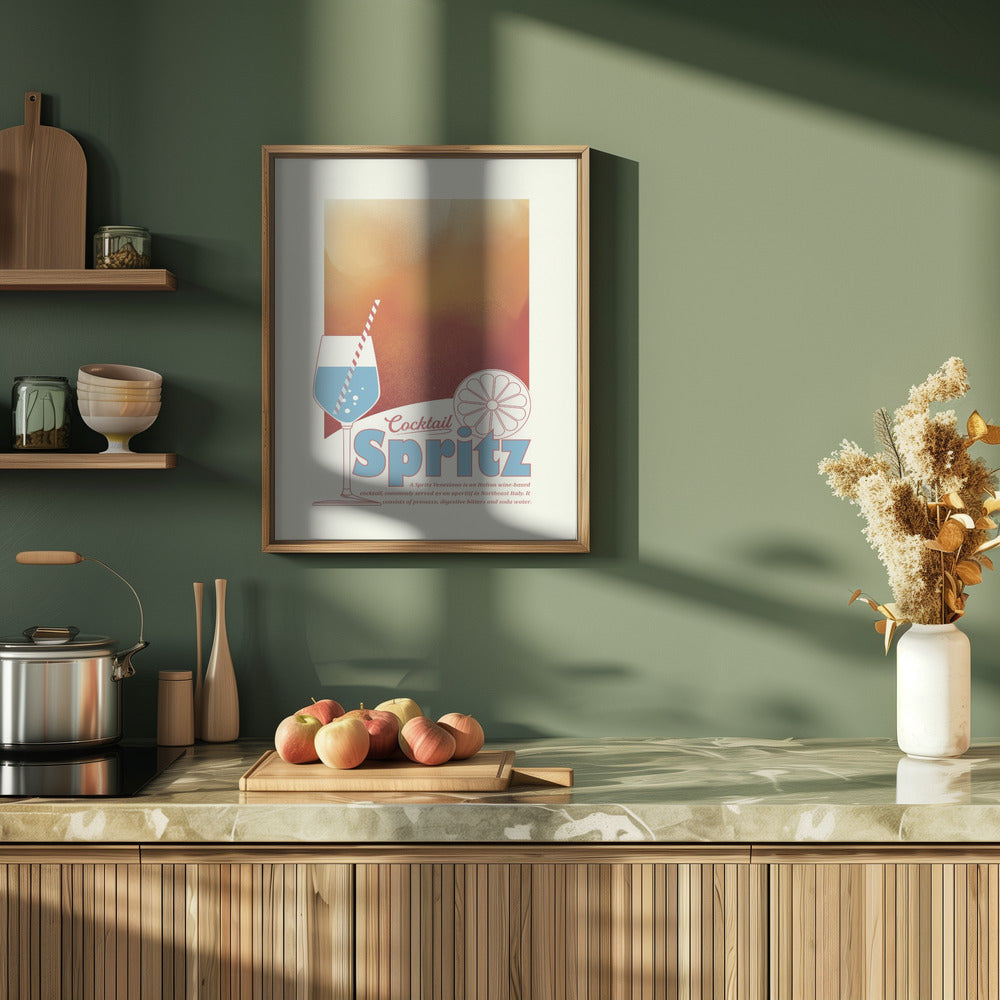 Aperol Spritz print Poster