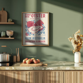 Oyster kitchen decor Poster