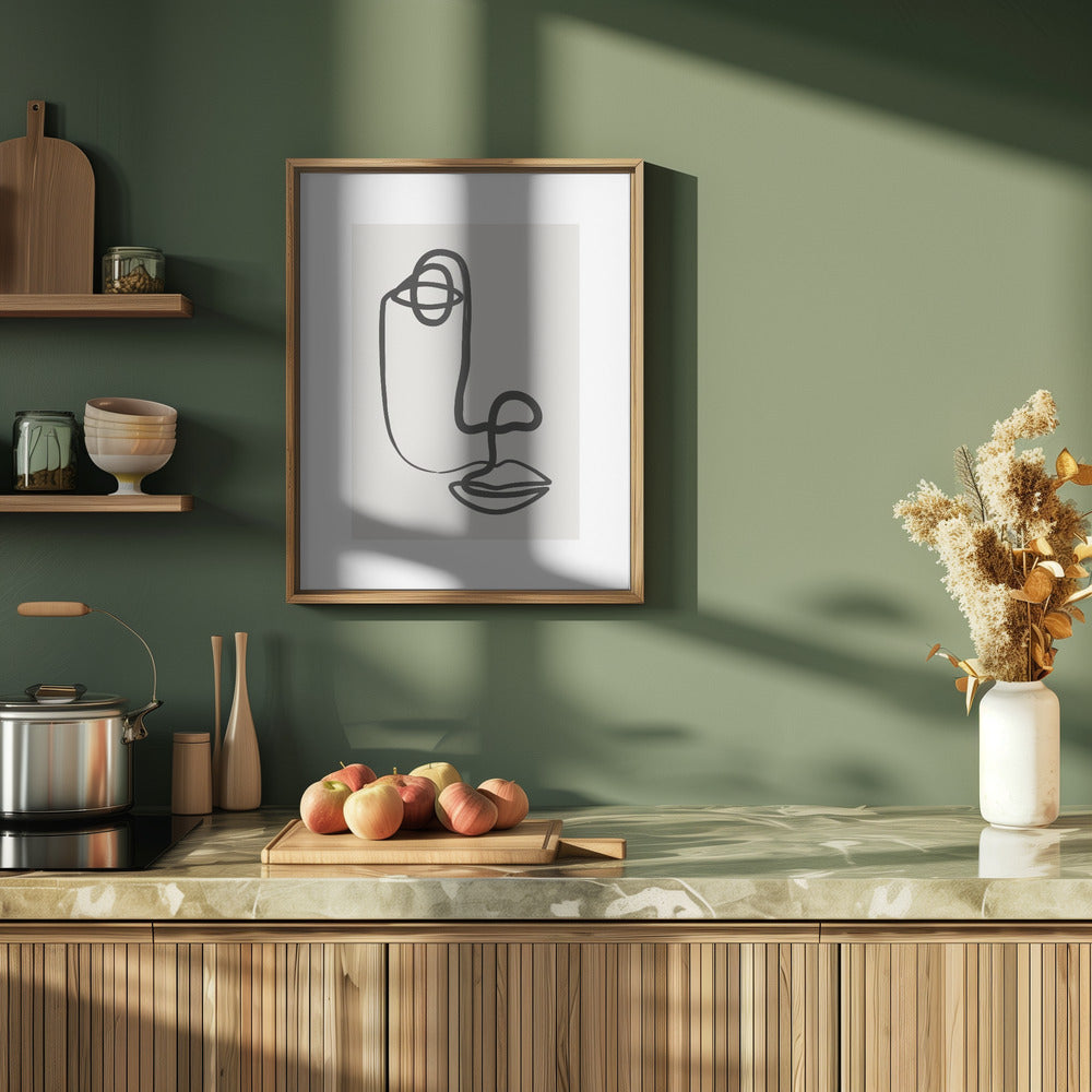 Abstract Face No1 Poster