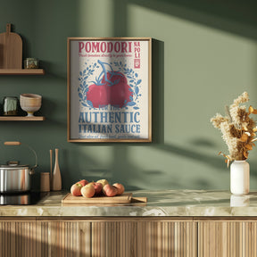 Pomodori Kitchen print Poster