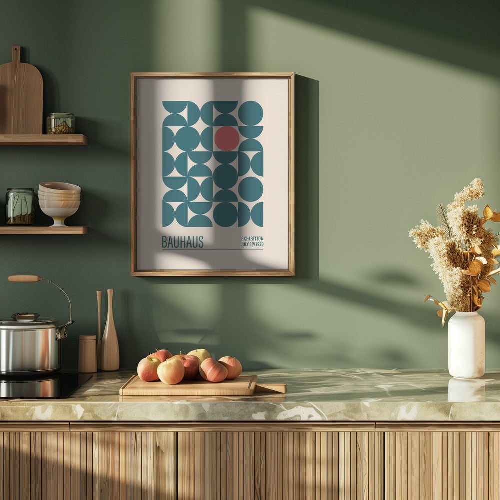 Bauhaus Mavi Kureler Poster