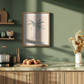 Pink and Yellow Palm Tree Poster