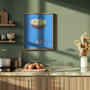 Espresso Martini Blue Poster