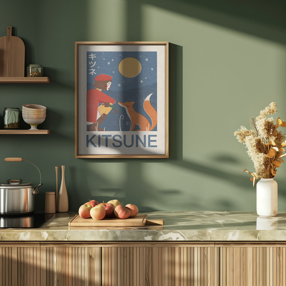 Kitsune Fox Poster