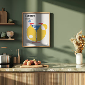 Martini Bauhaus Cocktail Poster