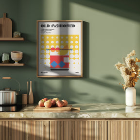 Old Fashioned Bauhaus Cocktail Poster