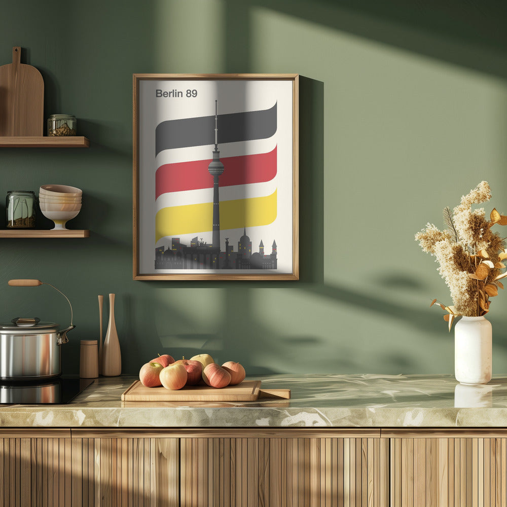 Berlin Retro Travel Print Poster