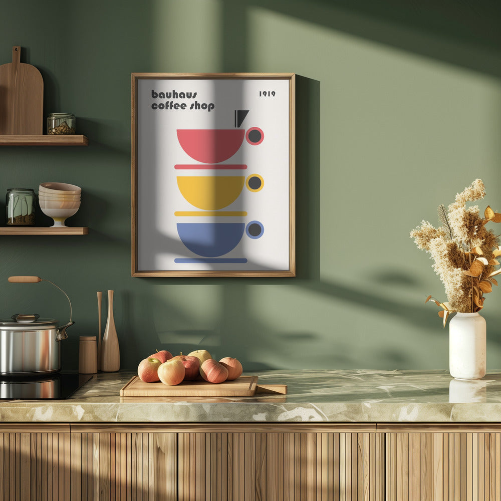 Bauhaus Coffee Minimalist Poster